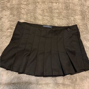 brandy melville Black Pleated Mini Skirt
